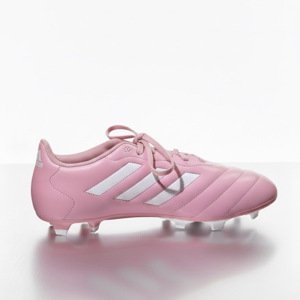 Adidas Light Pink Cleats with White Stripes